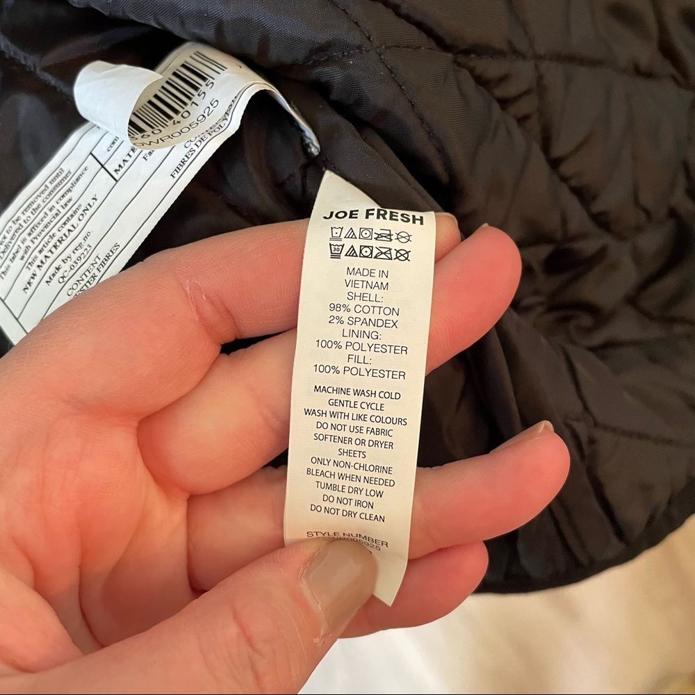 Black Quilted Jacket // Joe Fresh - Picture 5 of 5